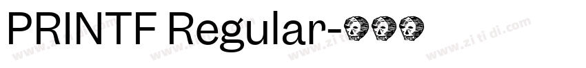 PRINTF Regular字体转换